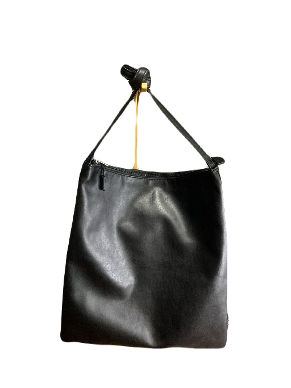 Tahari Black Leather Everyday Tote EUC